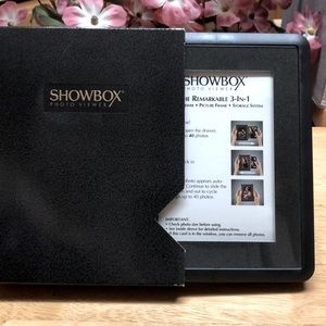 New  3-In-1 Photo Storage/Viewer/Frame Holds Up to 40ct. “4X6” Photos